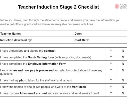 Teacher Induction Stage 2